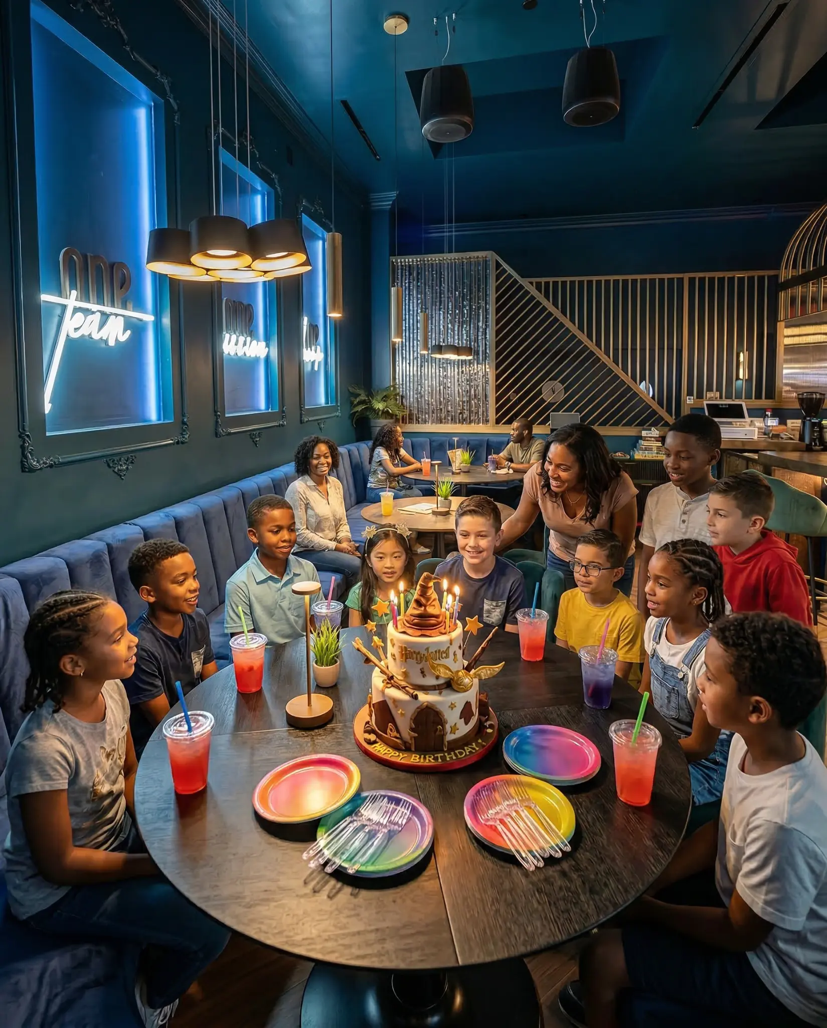 Kids birthday party at PanIQ Room escape room Los Angeles